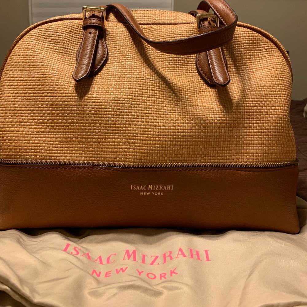 Isaac Mizrahi straw bag
